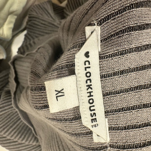 NWOT Striped Gray Long Sleeve Dress Modern, Sleek and Simple - Picture 6 of 7